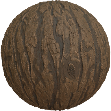 tree bark brown material ball
