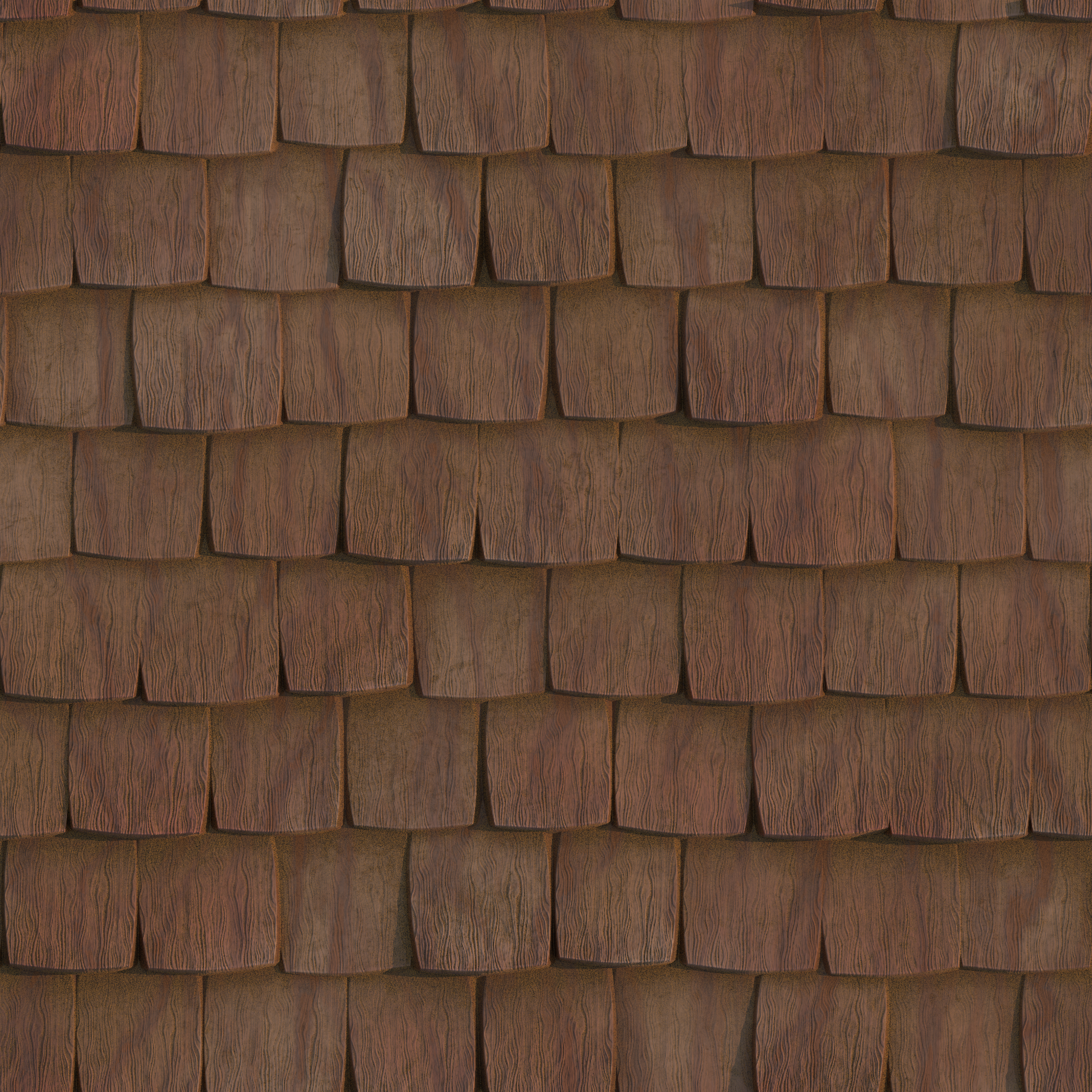 Wood roof tiles