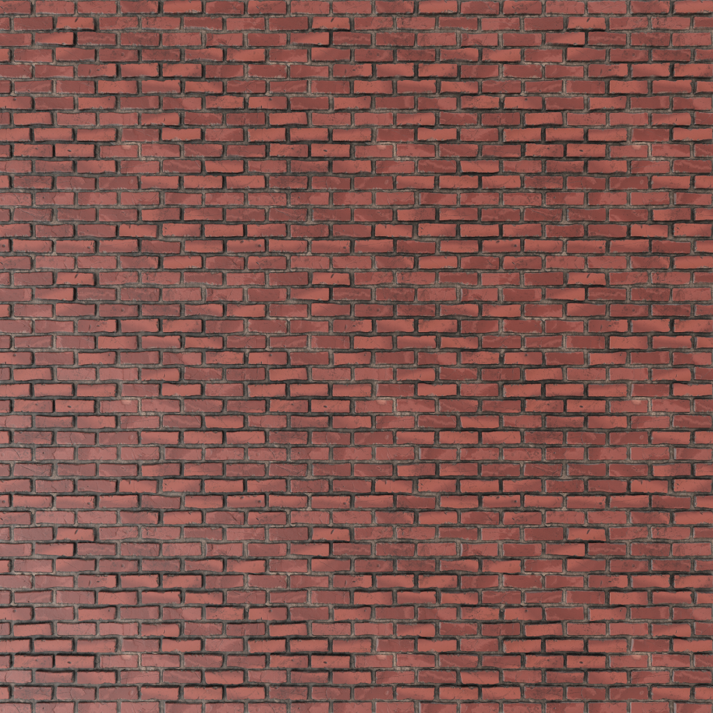 Dirty red bricks pbr