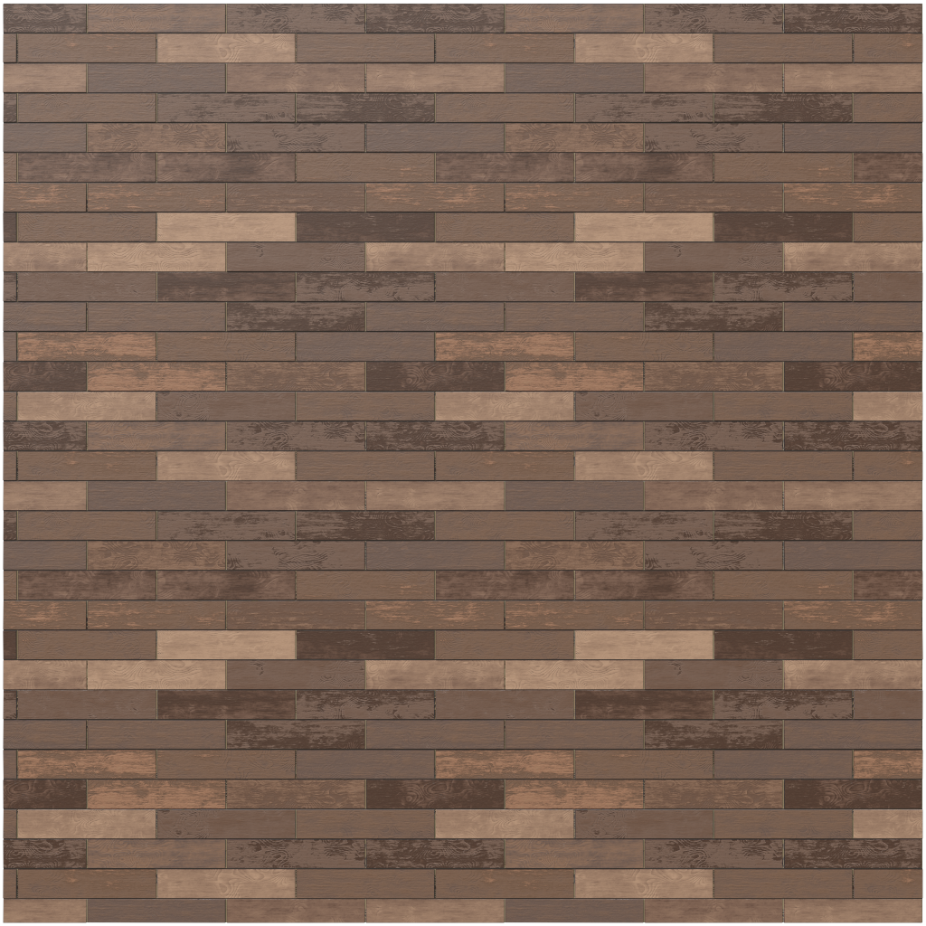 Brown oak boards