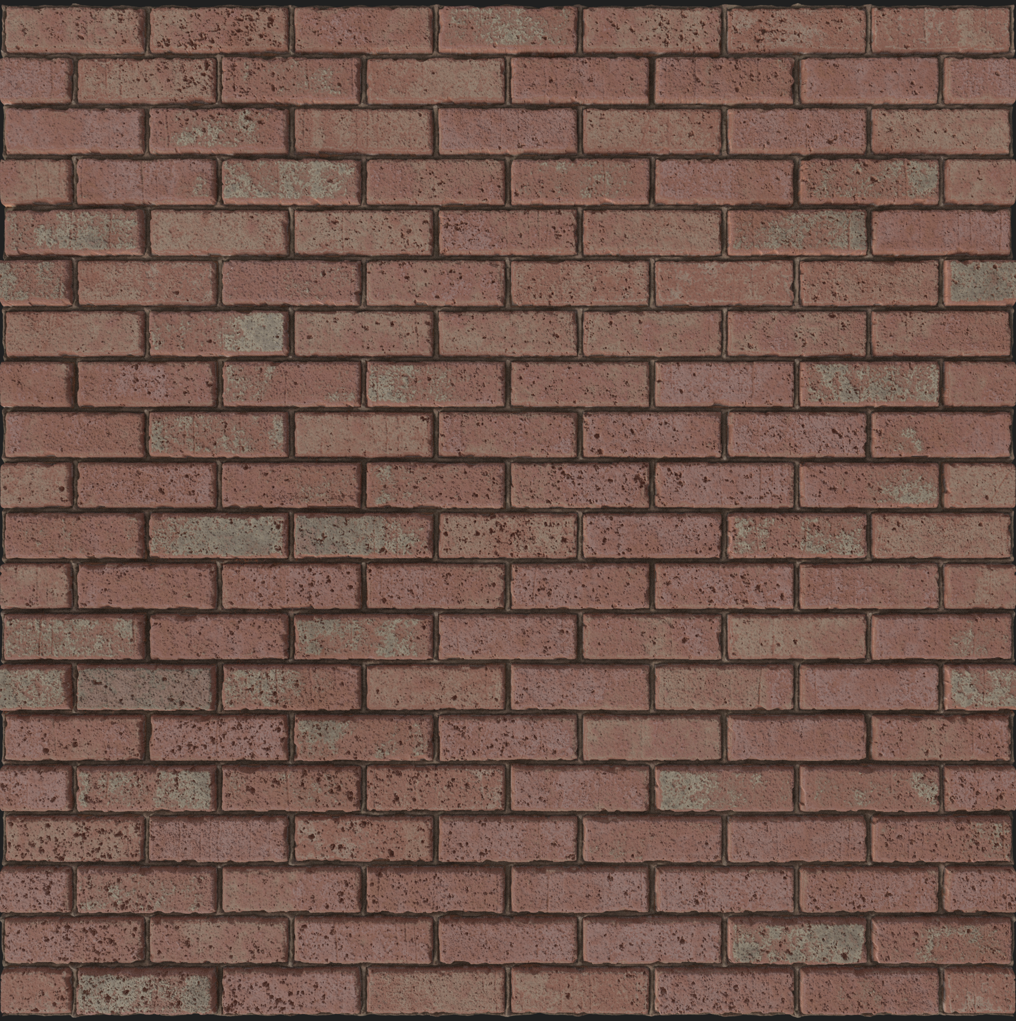 Red dirty old bricks
